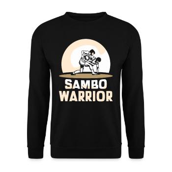 Sambo Warrior Martial Arts Martial Arts Training - Unisex Sweatshirt - black - Front - Alina (178cm) & Michal (187cm)