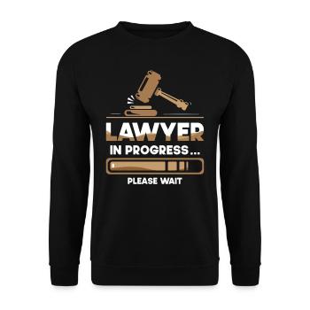 Avocat en cours Avocat Avocat Avocat - Sweat-shirt Unisexe - noir - Devant - Alina (178cm) & Michal (187cm)