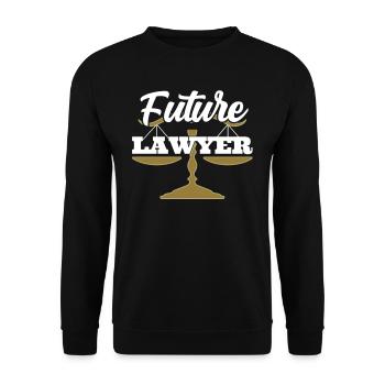 Futur avocat Avocat Avocat Avocat - Sweat-shirt Unisexe - noir - Devant - Alina (178cm) & Michal (187cm)
