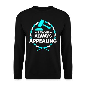 Cet avocat est toujours sur le point de déposer une loi d’opposition - Sweat-shirt Unisexe - noir - Devant - Alina (178cm) & Michal (187cm)