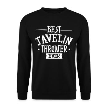 Bester Speerwerfer Aller Zeiten Speerwerfen Speer - Unisex Pullover - Schwarz - Vorne - Alina (178cm) & Michal (187cm)