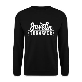 Javelin Throw Javelin Throw Javelin Throw - Unisex Sweatshirt - black - Front - Alina (178cm) & Michal (187cm)