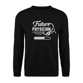 Future Doctor Profession Doctor Medical Medicine - Unisex Sweatshirt - black - Front - Alina (178cm) & Michal (187cm)