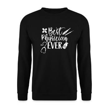 Le meilleur médecin de tous les temps Médecin de profession - Sweat-shirt Unisexe - noir - Devant - Alina (178cm) & Michal (187cm)