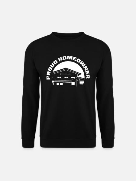 Stolzer Hauseigentümer Haus Hausbesitzer Hausherr - Unisex Pullover - Schwarz