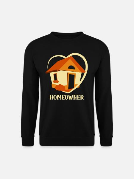 Hauseigentümer Hausherr Hausbesitzer Haus - Unisex Pullover - Schwarz