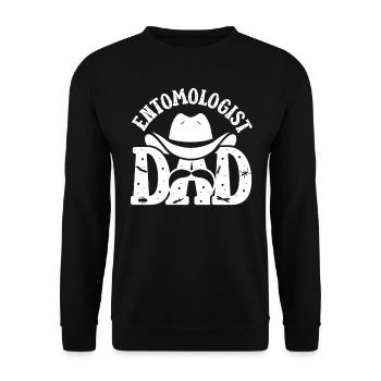 Entomologist Papa Profession Entomology Team Insects - Unisex Sweatshirt - black - Front - Alina (178cm) & Michal (187cm)