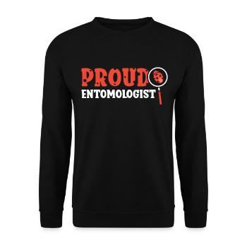Proud Entomologist Insects Entomology Profession - Unisex Sweatshirt - black - Front - Alina (178cm) & Michal (187cm)