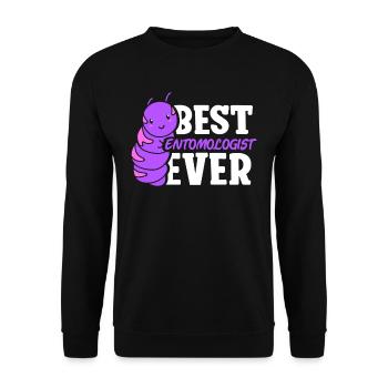 Bester Entomologe Aller Zeiten Beruf Entomologie - Unisex Pullover - Schwarz - Vorne - Alina (178cm) & Michal (187cm)