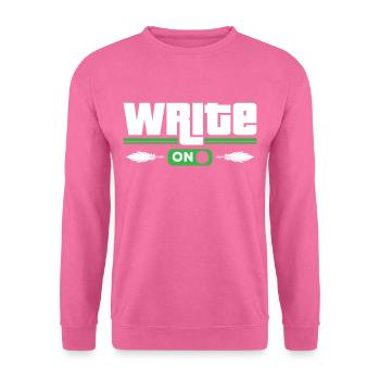 Continuer à écrire Auteur Écrivain Écrivain - Sweat-shirt Unisexe - rose - Devant