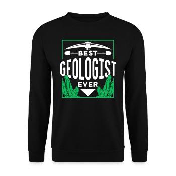 Bester Geologe Aller Zeiten Beruf Geologie - Unisex Pullover - Schwarz - Vorne - Alina (178cm) & Michal (187cm)