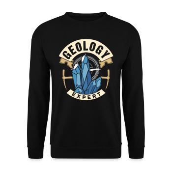 Geology Expert Geology Student Geologist Profession - Unisex Sweatshirt - black - Front - Alina (178cm) & Michal (187cm)