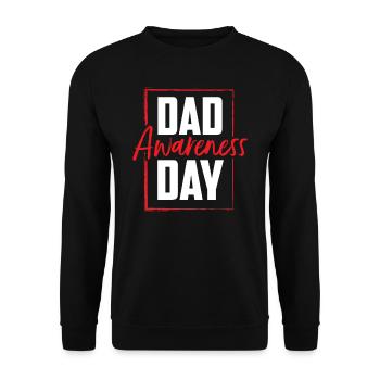 Fête des Pères Fête des pères Journée de sensibilisation des pères Papa Papa - Sweat-shirt Unisexe - noir - Devant - Alina (178cm) & Michal (187cm)