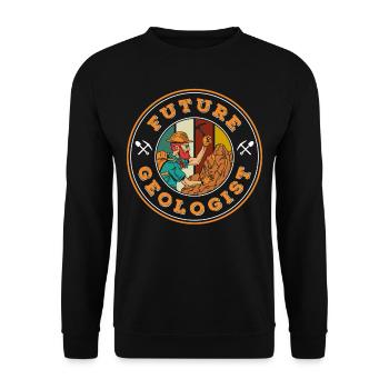 Future Geologist Geology Student Geology Profession - Unisex Sweatshirt - black - Front - Alina (178cm) & Michal (187cm)