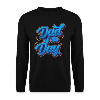 Vater Des Tages Sprüche Vater Tag Papa Papi - Unisex Pullover - Schwarz - Vorne - Alina (178cm) & Michal (187cm)