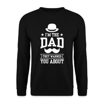 Je suis le Père dont ils vous ont mis en garde - Sweat-shirt Unisexe - noir - Devant - Alina (178cm) & Michal (187cm)