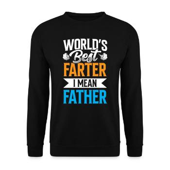 Der Beste Vater Der Welt Vater Tag Papa Papi - Unisex Pullover - Schwarz - Vorne - Alina (178cm) & Michal (187cm)