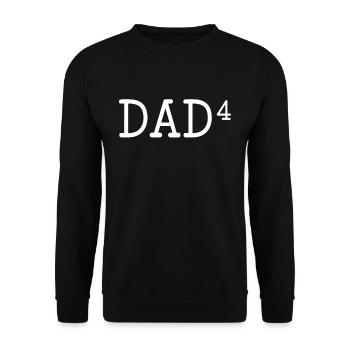 Vater Von Vier Kindern Papa Vater Tag Papi - Unisex Pullover - Schwarz - Vorne - Alina (178cm) & Michal (187cm)
