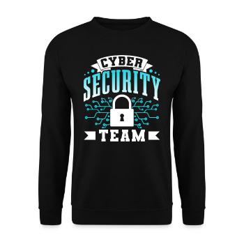 Équipe de cybersécurité Piratage de la sécurité informatique Hacker - Sweat-shirt Unisexe - noir - Devant - Alina (178cm) & Michal (187cm)