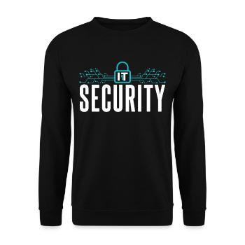 It Security Hack Cybersecurity Hacking Hacker - Unisex Sweatshirt - black - Front - Alina (178cm) & Michal (187cm)