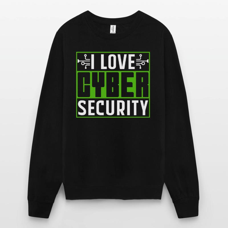 J’adore Cybersecurity Hack IT Security Hacker Sweat-shirt Unisexe