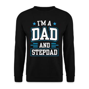Je suis un père et beau-père beau-père - Sweat-shirt Unisexe - noir - Devant - Alina (178cm) & Michal (187cm)