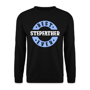 Bester Stiefvater Aller Zeiten Stiefpapa Stepdad - Unisex Pullover - Schwarz - Vorne - Alina (178cm) & Michal (187cm)
