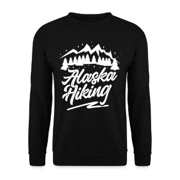 Alaska Randonnée Randonneurs Randonnée Nature - Sweat-shirt Unisexe - noir - Devant - Alina (178cm) & Michal (187cm)