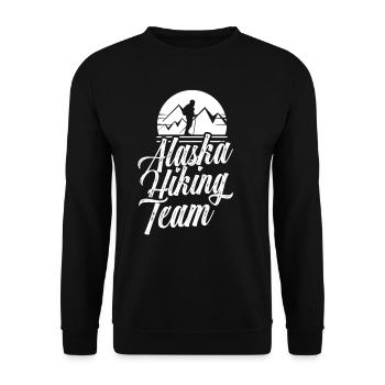 Alaska Hiking Team Randonneur - Sweat-shirt Unisexe - noir - Devant - Alina (178cm) & Michal (187cm)
