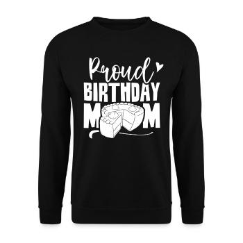 Fier anniversaire Maman Mère Anniversaire Maman - Sweat-shirt Unisexe - noir - Devant - Alina (178cm) & Michal (187cm)