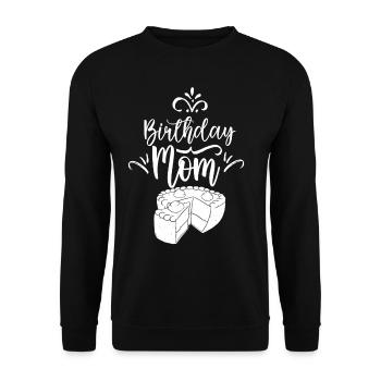 Anniversaire Maman Fête Mère Maman - Sweat-shirt Unisexe - noir - Devant - Alina (178cm) & Michal (187cm)