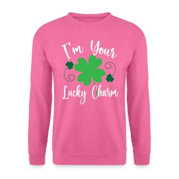 Je suis votre porte-bonheur Irlande irlandaise - Sweat-shirt Unisexe - rose - Devant