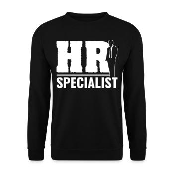 Hr Spezialist Personaler Human Resources Personal - Unisex Pullover - Schwarz - Vorne - Alina (178cm) & Michal (187cm)