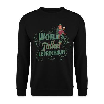 The World's Largest Goblin Irish Ireland Irish - Unisex Sweatshirt - black - Front - Alina (178cm) & Michal (187cm)