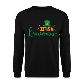 Gobelin irlandais Gaélique Irlande Irlandais Irlandais - Sweat-shirt Unisexe - noir - Devant - Alina (178cm) & Michal (187cm)
