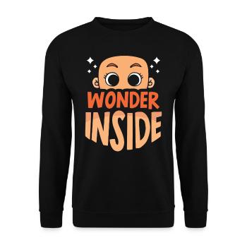 Miracle Inside Pregnant Sweet Baby Inside - Unisex Sweatshirt - black - Front - Alina (178cm) & Michal (187cm)