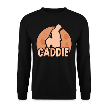 Caddie Profession Golfer Golfer Golfing - Unisex Sweatshirt - black - Front - Alina (178cm) & Michal (187cm)