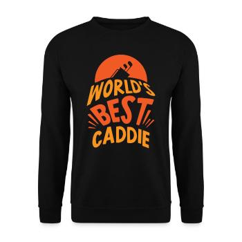 The best caddie in the world Golfer Golf golf - Unisex Sweatshirt - black - Front - Alina (178cm) & Michal (187cm)