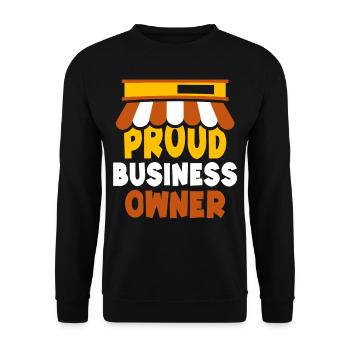 Fier propriétaire d’entreprise Entrepreneur Fondateur PDG - Sweat-shirt Unisexe - noir - Devant - Alina (178cm) & Michal (187cm)