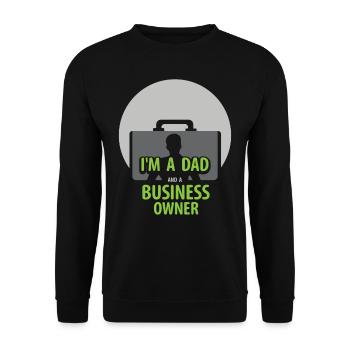 Je suis un père et un PDG propriétaire d’entreprise - Sweat-shirt Unisexe - noir - Devant - Alina (178cm) & Michal (187cm)