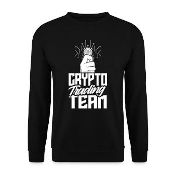 Krypto Trading Team Trader Crypto Traden - Unisex Pullover - Schwarz - Vorne - Alina (178cm) & Michal (187cm)