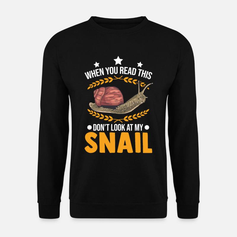 Snail Gift Vineyard Snail - Unisex Sweatshirt - black
