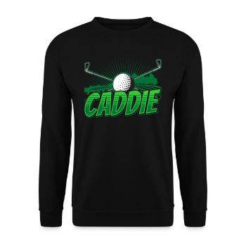 Caddie Profession Golfing Golfer Golfer Golf - Unisex Sweatshirt - black - Front - Alina (178cm) & Michal (187cm)