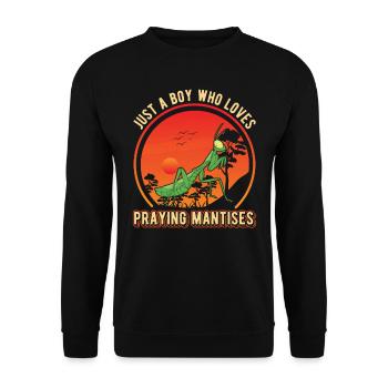Praying Mantis Young Mantis Mantis - Unisex Sweatshirt - black - Front - Alina (178cm) & Michal (187cm)