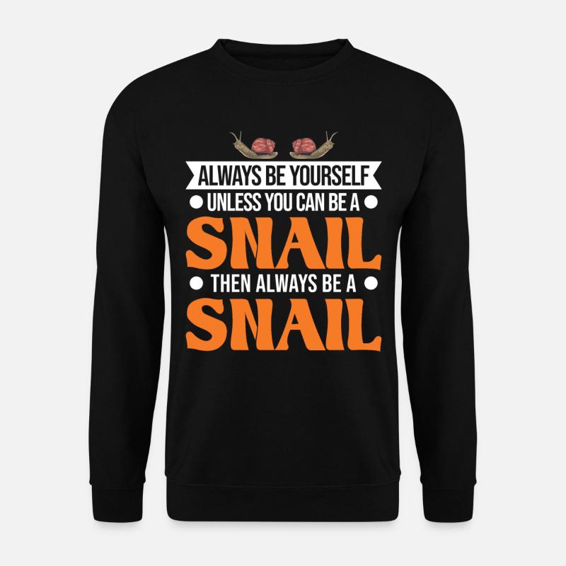 Snail Gift Vineyard Snail - Unisex Sweatshirt - black