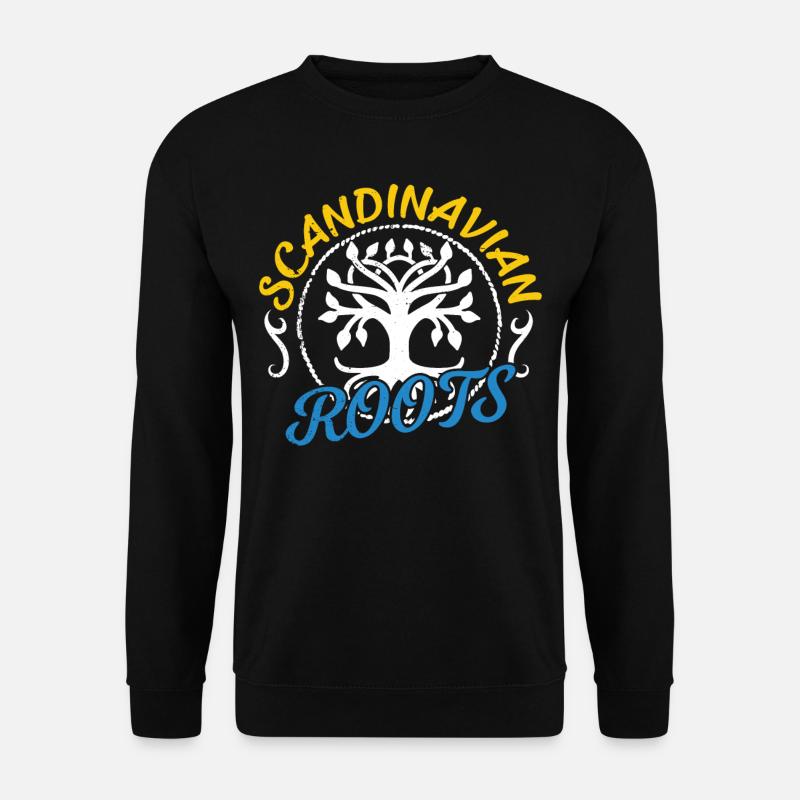 Scandinavian roots Swedish Scandinavia - Unisex Sweatshirt - black