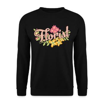 Florist Blumenladen Pflanze Blume Beruf - Unisex Pullover - Schwarz - Vorne - Alina (178cm) & Michal (187cm)