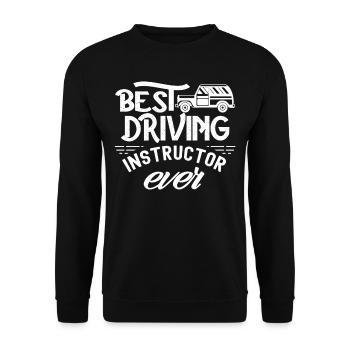 Bester Fahrlehrer Aller Zeiten Beruf Fahrschule - Unisex Pullover - Schwarz - Vorne - Alina (178cm) & Michal (187cm)