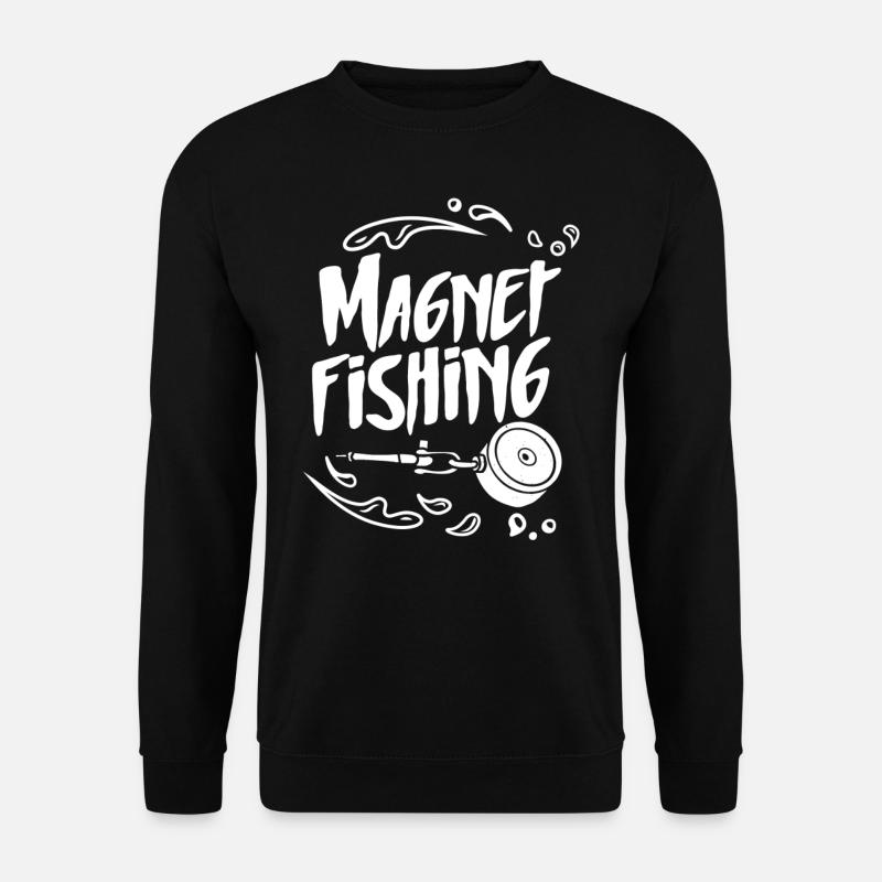 Magnetfischen Magnet Magnetfischer - Unisex Pullover - Schwarz