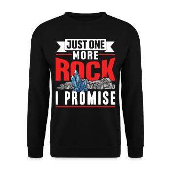Only One Stone Promised Geology Geology - Unisex Sweatshirt - black - Front - Alina (178cm) & Michal (187cm)